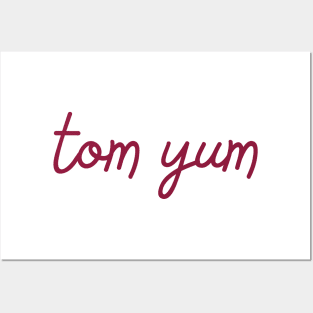 tom yum - maroon red Posters and Art
